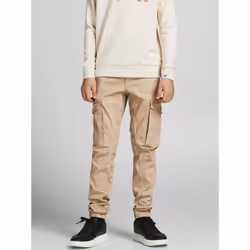Jack & Jones 12193900, Adult, Beige, 152 cm, Cotton, Elastane, Do not bleach, Do not dry-clean
