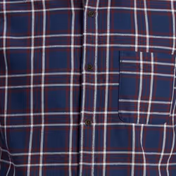 Jack&Jones Men's Casual Checked Shirt, Button Cuff - S, Navy