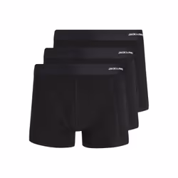 Jack & Jones 12198852, Boxer briefs, Boxer brief, Adult, Male, Black, Monochromatic