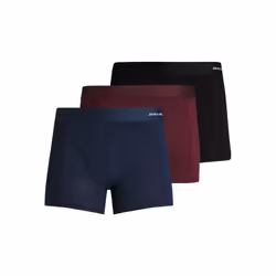 Jack & Jones 12198852, Boxer briefs, Boxer brief, Adult, Male, Black, Bordeaux, Navy, Monochromatic