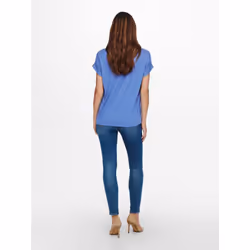 ONLY 15106662 T-shirt Round neckline Short sleeve Elastane, Polyester, Viscose