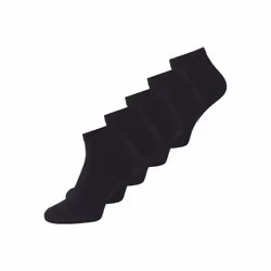 Jack & Jones 5-Pack Socks, Sneaker socks, Black, Adult, Unisex, Ankle length, Cotton, Elastane, Polyester, Viscose