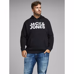 Jack & Jones 12163777, Black, XXXXXL, XXL, Cotton, Polyester, Do not bleach, Natural drying