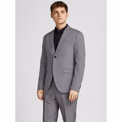 Jack & Jones 12199891, Elastane, Polyester, Viscose, Grey