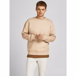Jack & Jones 12208182, Adult, Beige, M, Cotton, Polyester, Do not bleach, Do not dry-clean