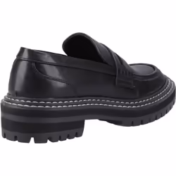 ) ONLY Beth-3 Polyurethane Women's Black Loafers - Black, 4 (Adults'