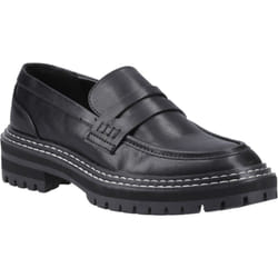 ) ONLY Beth-3 Polyurethane Women's Black Loafers - Black, 6 (Adults'