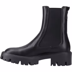 ) ONLY Betty-1 Polyurethane Women's Black Boots - Black, 4 (Adults'