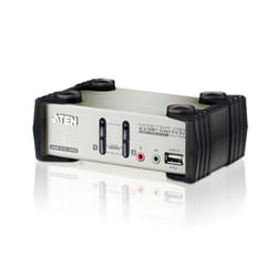 ATEN CS1732B-AT-E KVM switch Black. Metallic