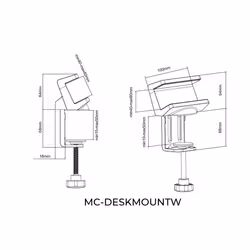 Microconnect MC-DESKMOUNTW not categorized - Additional view 3