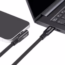 Microconnect MC-LS-USB4CC0.15-A USB cable USB4 Gen 3x2 0.15 m USB C Black - Additional view 3