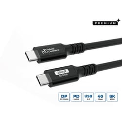 Microconnect USB4CC015-240W USB cable USB4 Gen 3x2 0.15 m USB C Black
