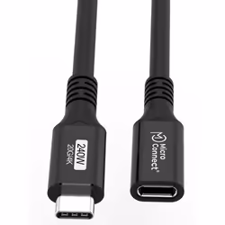 Microconnect USB3.2CC015EX USB cable USB 3.2 Gen 2x2 0.15 m USB C Black - Additional view 3