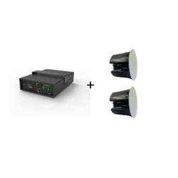 Vivolink Audiopack Subwoofer 6.5 40W + 2 x premium ceiling speakers (Limited Bundle Pack Offer) Black Wired