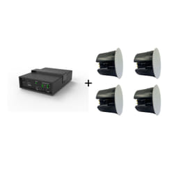 Vivolink Audiopack Subwoofer 6.5 + 4 x premium 40W ceiling speakers (Limited Bundle Pack Offer) Black Wired