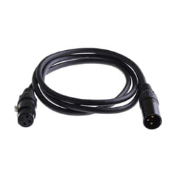 Microconnect PRO XLR cable 15m, AWG24, OFC, Balances, shielded, PVC, OD6,0mm, black audio cable