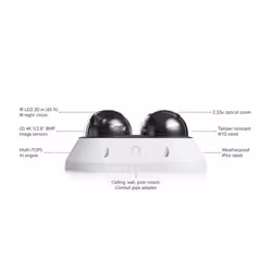 Ubiquiti AI Multi Sensor 2 Dome IP security camera Outdoor 3840 x 2160 pixels Ceiling/Wall/Pole - Additional view 2