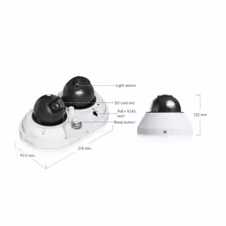 Ubiquiti AI Multi Sensor 2 Dome IP security camera Outdoor 3840 x 2160 pixels Ceiling/Wall/Pole - Additional view 3