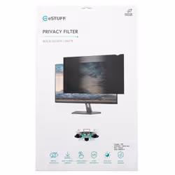 eSTUFF Privacy Filter 18 388 mm x 242 mm 16:10 Supports Touch Screens 47 cm (18.5") Laptop Frameless display privacy filter - Additional view 3