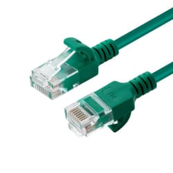 Microconnect U/UTP CAT6A Slim 15M Green networking cable U/UTP (UTP)