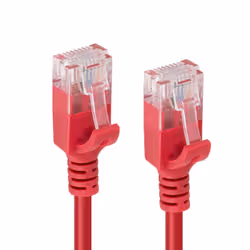 Microconnect U/UTP CAT6A Slim 15M Red networking cable U/UTP (UTP) - Additional view 2