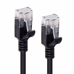 Microconnect U/UTP CAT6A Slim 20M Black networking cable U/UTP (UTP) - Additional view 2