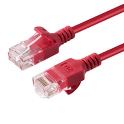Microconnect U/UTP CAT6A Slim 20M Red networking cable U/UTP (UTP)