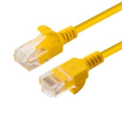 Microconnect U/UTP CAT6A Slim 20M Yellow networking cable U/UTP (UTP)