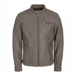 Jack & Jones Rocky Faux Leather Jacket-String-XX-Large - Falcon, Large