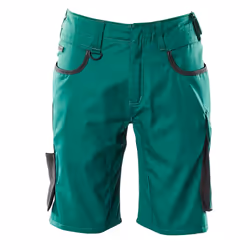 MASCOT 18349-230-0309-C68, Shorts, Any gender, Black, Green, C68, 1330 mm, Cotton, Polyester