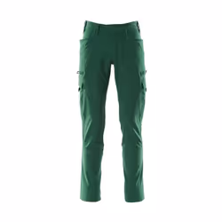 MASCOT 18279-511-03-82C62, Pants, Green, 82C62, 1180 mm, 82 cm, Elastolefin, Polyester