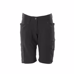 MASCOT 18048-511-09-C44, Shorts, Woman, Black, C44, 940 mm, Elastolefin, Polyester