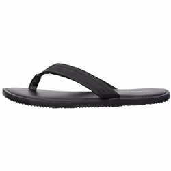 ) Jack & Jones Washton Leather Men's Anthracite Flip Flops - Black, 10 (Adults'