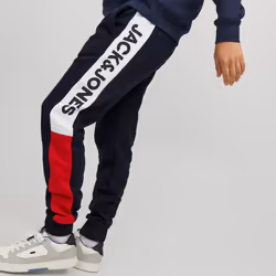 Jack&Jones Men's Slim Fit Sweatpants Ribbed Cuffs - L, Navy Blazer