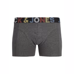 Jack & Jones Ethan Trunks 3 Pack - Dark Grey Melange, Medium