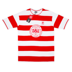 2024-2025 Denmark Fan Striped Tee (Red) - 3XL