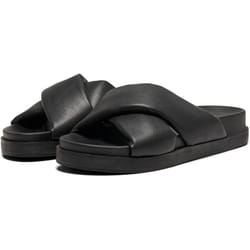 ) ONLY MINNIE-12 Polyurethane Women's Black Mules - Black, 4 (Adults'