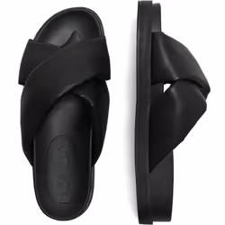 ) ONLY MINNIE-12 Polyurethane Women's Black Mules - Black, 5 (Adults'