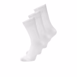 Jack & Jones 12260081, Knee socks, White, Adult, One Size, Sportive, Cotton, Elastane, Polyester