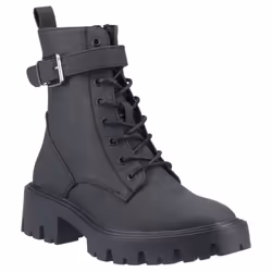 ) ONLY Betty-8 Polyurethane Women's Black Boots - Black, 4 (Adults'