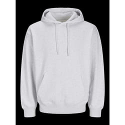 Jack & Jones Jjecharge Sweat Hood Noos-White Melange-XX-Large - White Melange, X-Large