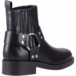 ) ONLY Bax-2 Polyurethane Women's Black Boots - Black, 5 (Adults'