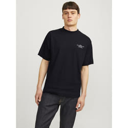 Jack & Jones Chad Branding Cotton Men's Black T-Shirt - Black, S