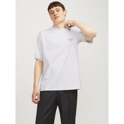 Jack & Jones Chad Branding Cotton Men's White T-Shirt - White, M