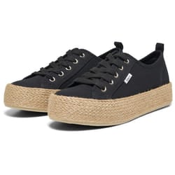 ) ONLY IDA-1 Cotton Women's Black Trainers - Black, 3 (Adults'