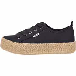 ) ONLY IDA-1 Cotton Women's Black Trainers - Black, 6 (Adults'