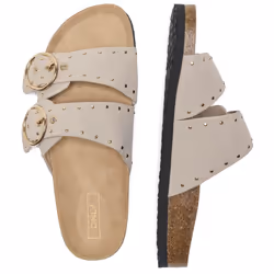 ) ONLY MAXI-15 Polyurethane Women's Cream Sandals - Cream, 4 (Adults'