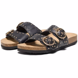 ) ONLY MAXI-15 Polyurethane Women's Black Sandals - Black, 7 (Adults'