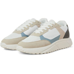) Jack & Jones Aspire Runner Polyurethane Men's Moonbeam/Citadel Trainers - Cream, 8 (Adults'