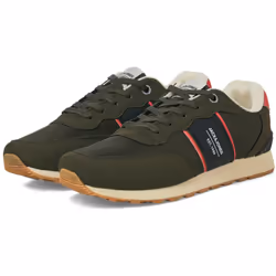 ) Jack & Jones Spirit Runner Polyurethane Men's Olive Night Trainers - Green, 7 (Adults'